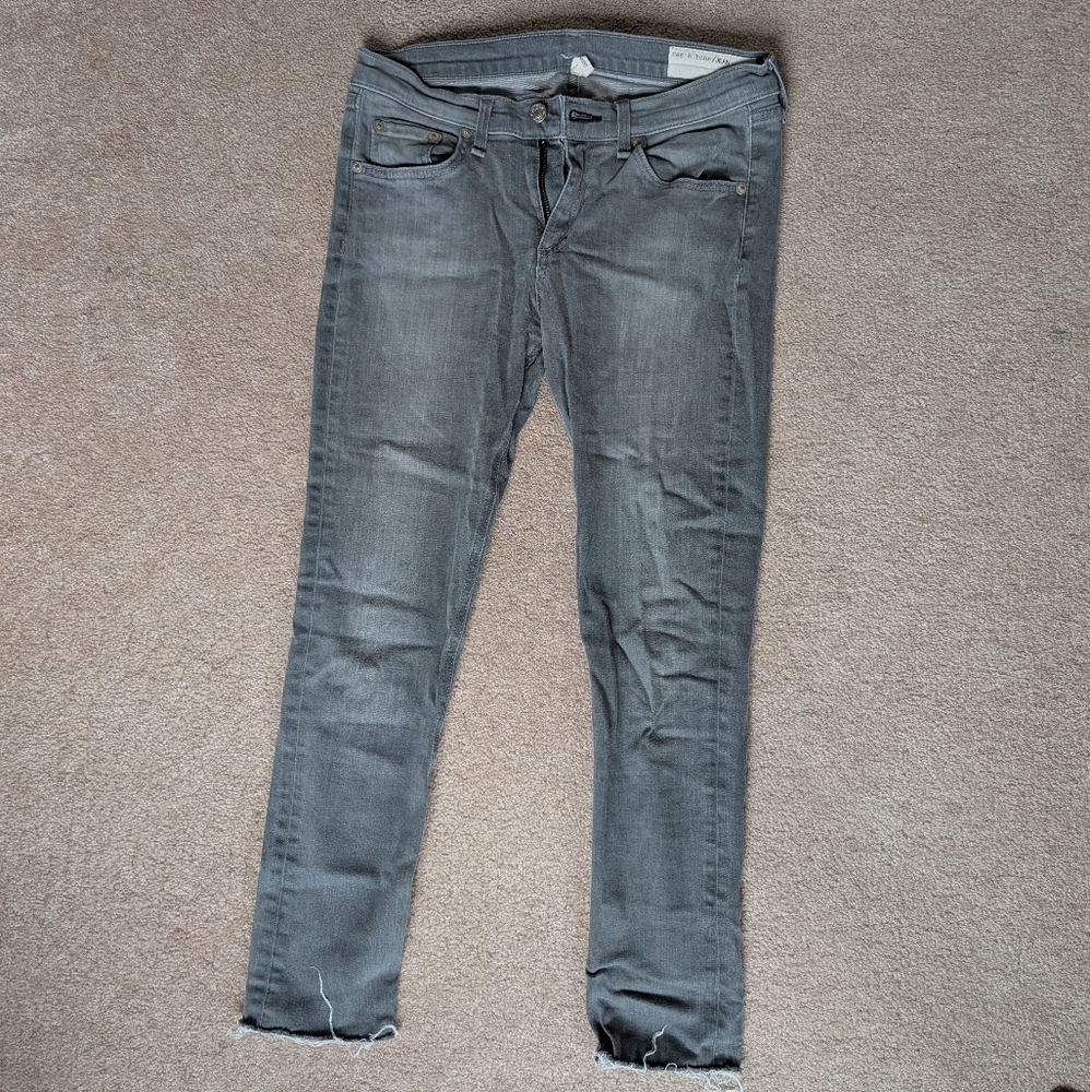 Rag & Bone Gray Skinny Jeans Classic Fit